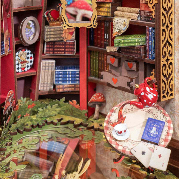 image displaying the multi-layer mirror embed in the Fall Into Wonder DIY Book Nook kit