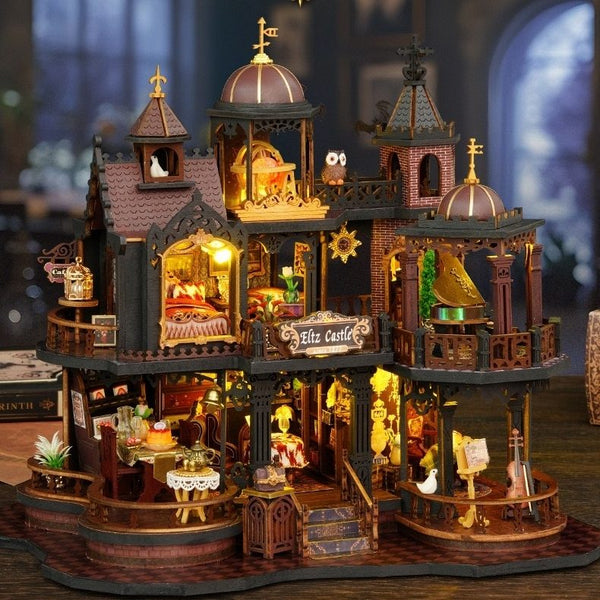image displaying the out looking of Edinburgh Castle DIY Miniature House Kit